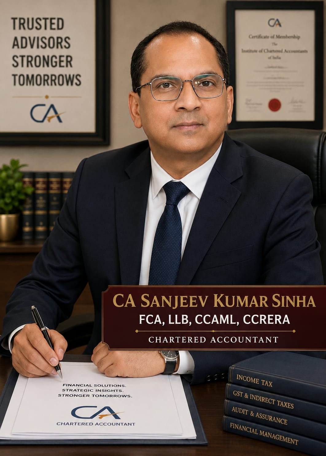 CA Sanjeev Kumar Sinha, Founder and Group Managing Director
